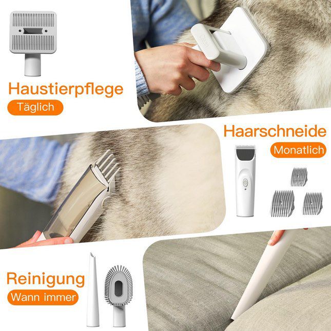 AIRROBO PG100 Hundeschermaschine mit Staubsauger für 54,99€ (statt 89€)