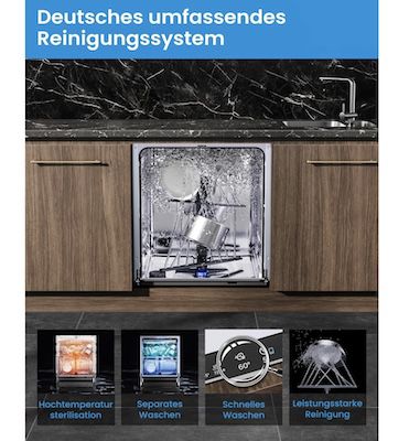 Midea SV 7.03M14B vollintegrierte Spülmaschine mit 60cm für 425€ (statt 500€)