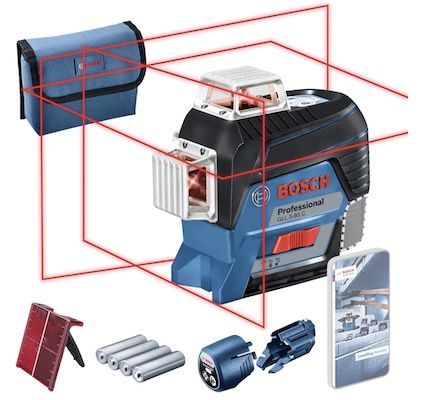 🏗️ Bosch Professional GLL 3 80 C Linienlaser für 322€ (statt 364€)