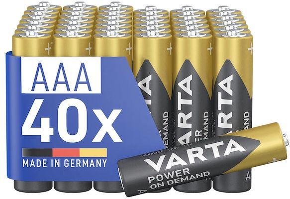 🔋 40x VARTA Batterien AAA für 14,80€ (statt 19€)