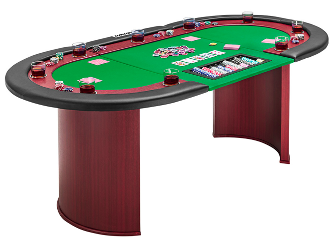 🃏 MUWO Pokertisch für 10 Spieler mit Dealerbereich & Chipablage für 224,99€ (statt 288€)