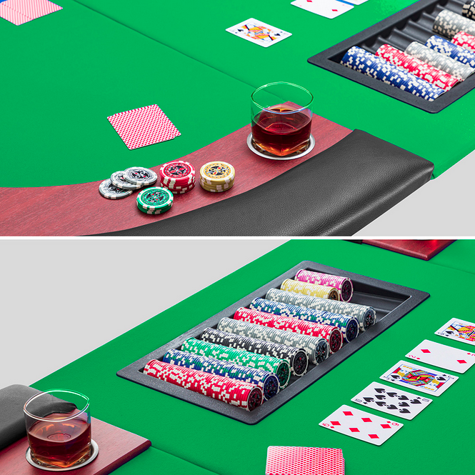 🃏 MUWO Pokertisch für 10 Spieler mit Dealerbereich & Chipablage für 249,99€ (statt 293€)