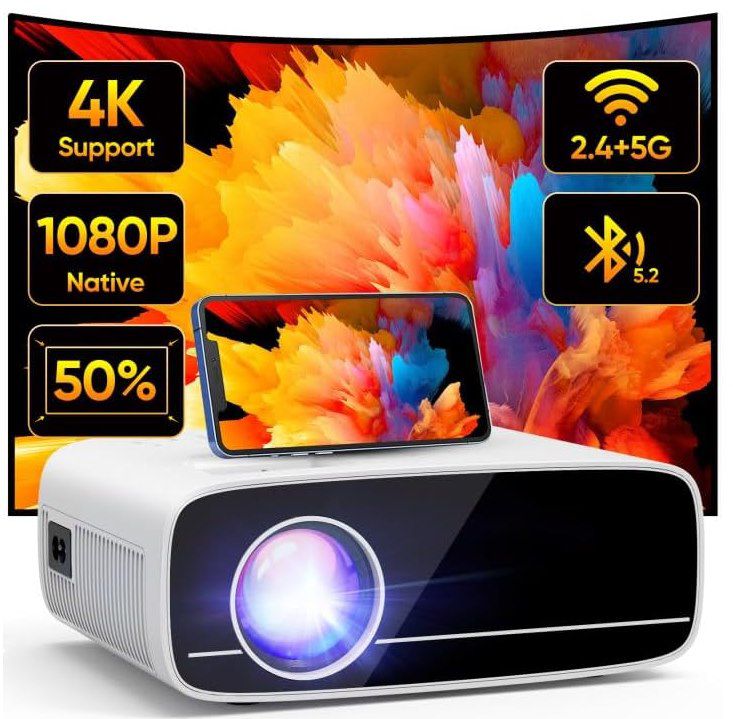 AKATUO 1080p Native Beamer mit 350ANSI für 59,84€ (statt 90€)