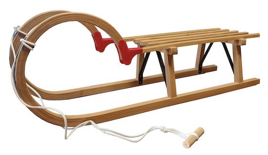 🛷 Massivholzschlitten Rodel aus Buchenholz für 54,99€ (statt 90€)