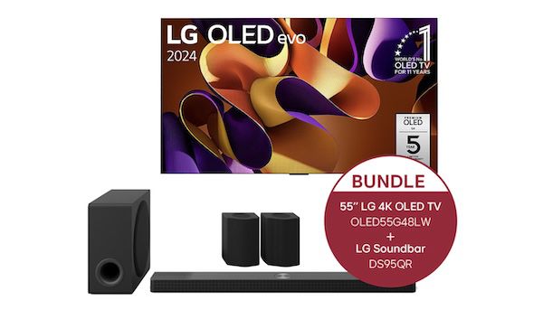 55 Zoll LG OLED55G48 + 9.1.5 Soundbar DS95TR für 1.928€ (statt 2.500€) + 450€ Cashback