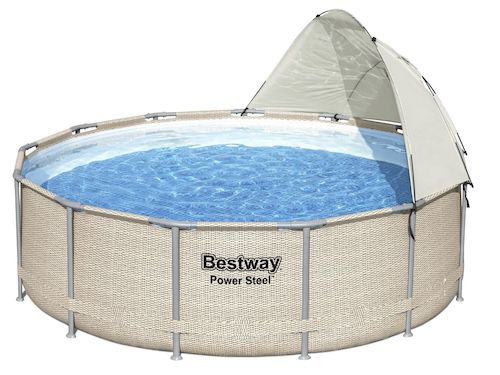 💦 Bestway Power Steel Pool Set 396 x 107 cm mit Filterpumpe für 194,90€ (statt 368€)