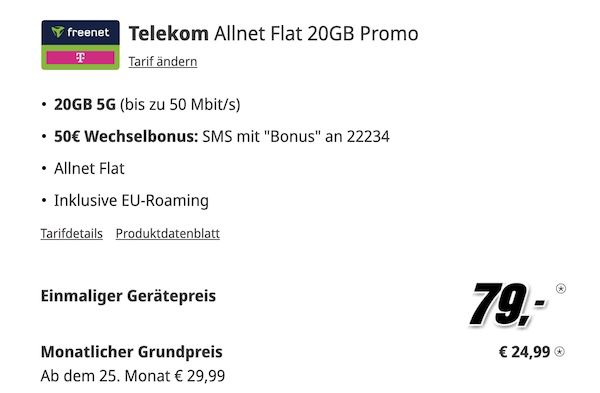 130€ Gewinn 🔥➡️ Samsung Galaxy S25 (256GB) für 79€ + Telekom Allnet 20GB für 24,99€ mtl.