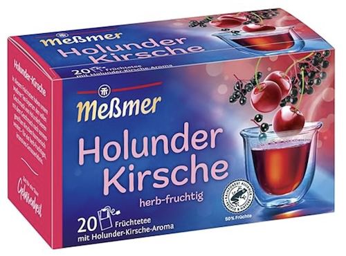 20er Pack Meßmer Holunder Kirsche für 1,42€ (statt 2,15€)   auch andere Sorten