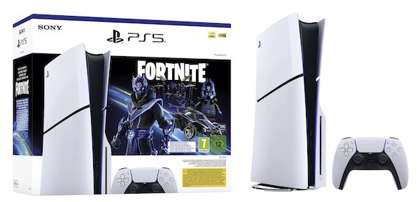 Sony PlayStation 5 Slim mit Laufwerk im Fortnite Cobalt Star Bundle für 462€ (statt 519€)