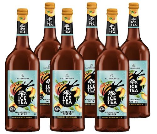 🍹 6x Katlenburger Alc. Ice Tea Pfirsich mit 4,5% Vol. für 11,94€ (statt 18€)