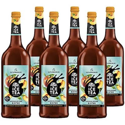 🍹 6x Katlenburger Alc. Ice Tea Pfirsich mit 4,5% Vol. für 11,94€ (statt 18€)