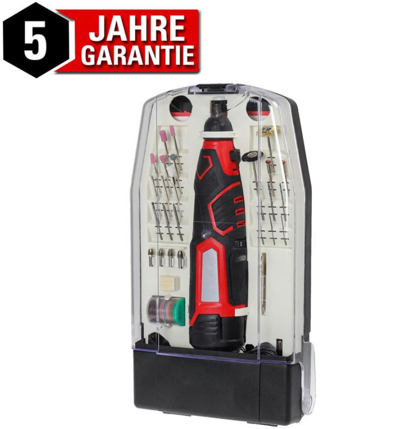 12V Akku Schleif und Gravur Set inkl. Zubehör für 14,90€(statt 28€)