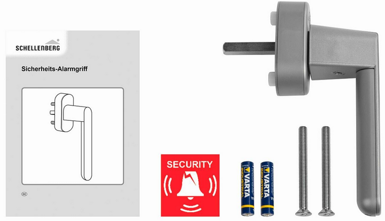 Schellenberg Sicherheits Fenstergriff mit Alarm für 28,99€ (statt 35€)