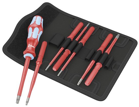 🪛 Wera isolierter Schraubendreher Wechselklingen Satz inkl. Handhalter für 48,46€ (statt 65€)