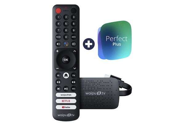 📺 waipu.tv 4K Stick für 39,99€ (statt 47€) + 3 Monate Perfect Plus GRATIS