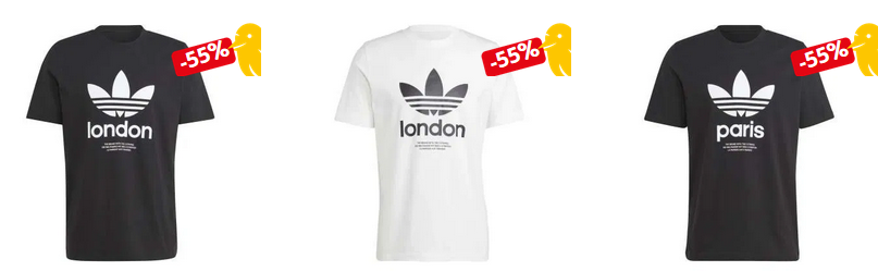 adidas Herren T Shirts London, Paris, Berlin! für je 19,98€ (statt 33€)