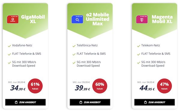 📱 freenet Unlimited Handy Tarife   z.B. Telekom Magenta Mobil XL für 44,99€ mtl.