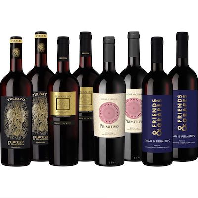 🍷 8 Flaschen Probierpaket Best of Primitivo für 56,80€ (statt 97€)