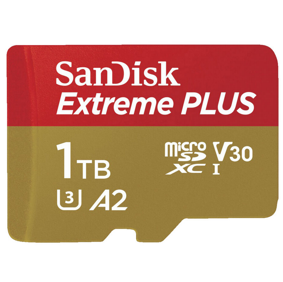 SANDISK Extreme Plus 1 TB Micro-SDXC Speicherkarte max. 200 MB/s für 89,99€ (statt 100€)