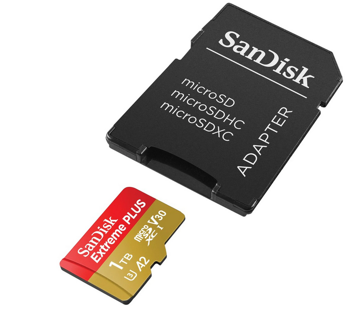 SANDISK Extreme Plus 1 TB Micro SDXC Speicherkarte max. 200 MB/s für 89,99€ (statt 100€)