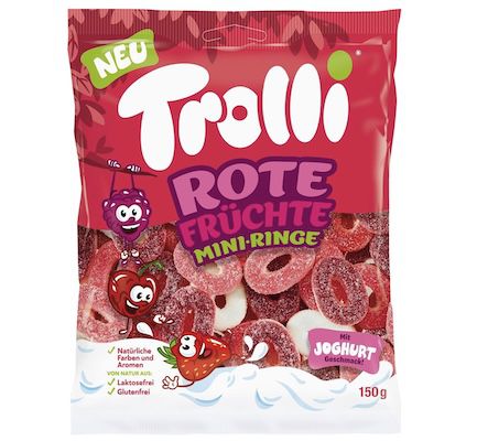 Trolli Rote Früchte Mini Ringe mit Joghurtgeschmack ab nur 0,79€