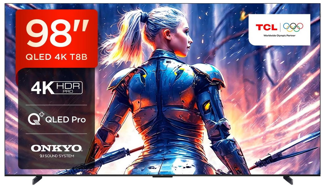 TCL 98T8B QLED 98 Zoll TV 144Hz 248cm für 1.599€ (statt 1.900€)