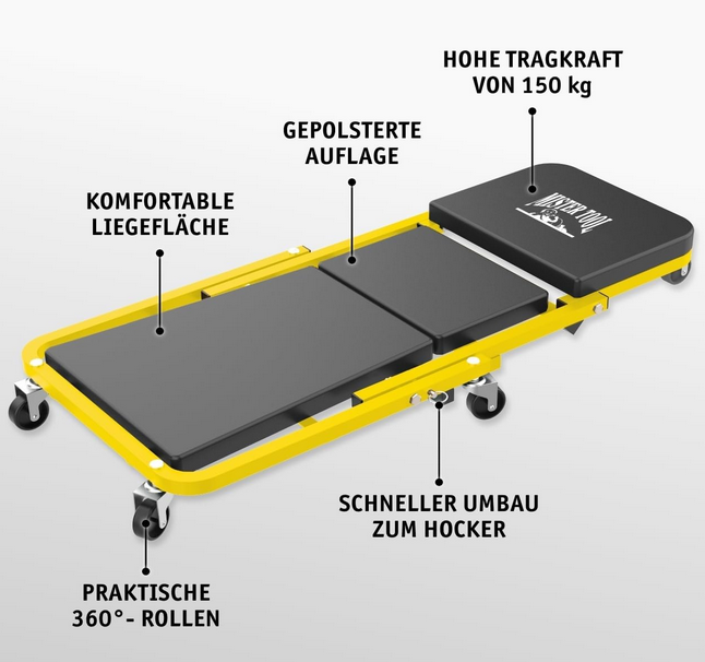 Mister Tool 2 in 1 Montage Rollbrett & Werkstatthocker ab 26,91€ (statt 40€)