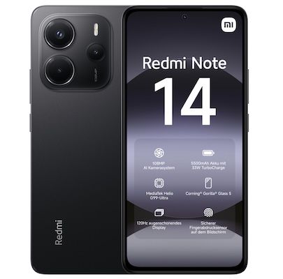 📱 Xiaomi Redmi Note 14 für 44€ + o2 Allnet 3GB 5G für 3,99€ mtl.