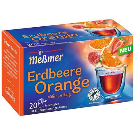 🍵 4 x 20er Pack Meßmer Erdbeere-Orange Teebeutel ab 5,36€ (statt 9€)