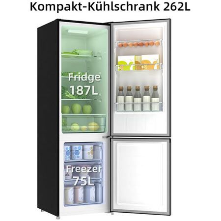 CHIQ FBM260L Kühlschrank mit 260L, Low Frost für 370,49€ (statt 449€)