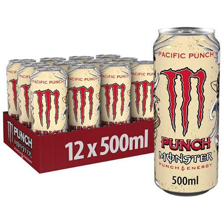 🍹 12er Pack Monster Energy Pacific Punch Energy Drink, 0,5L ab 11,69€ (statt 18€)