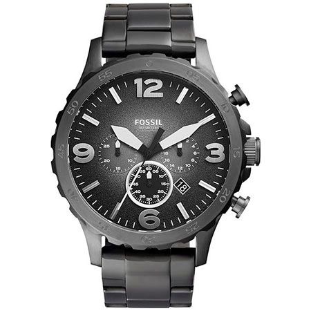 ⌚ Fossil Nate Steel Gray Edelstahl Chronograph für 101€ (statt 150€)