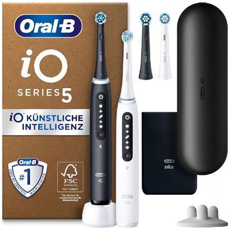 Oral-B iO Series 5 Plus Edition Elektrische Zahnbürste, Doppelpack für 183,99€ (statt 219€)