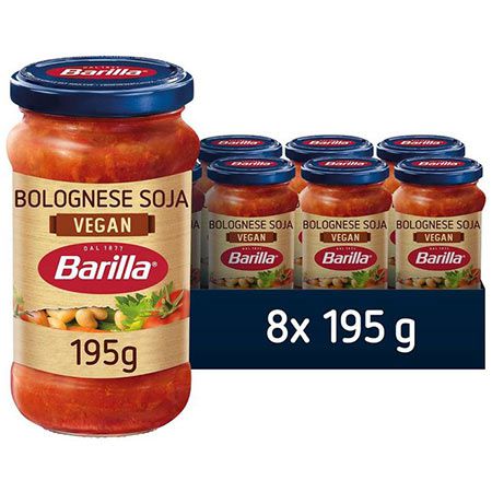 🍝 8er Pack Barilla Pastasauce Bolognese vegan, 195g ab 20,13€ (statt 34€)