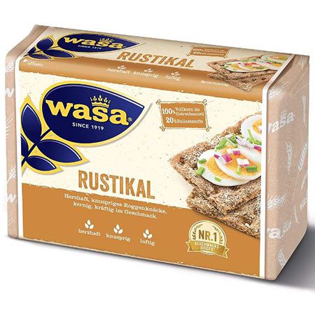 🍞 12er Pack Wasa Rustikal Roggen-Knäckebrot, je 275g ab 19,22€ (statt 30€)