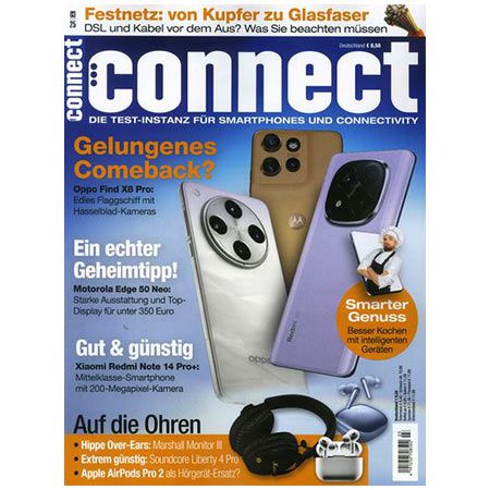 6 Ausgaben Connect im Halbjahresabo für 54,60€   Prämie: 20€ Amazon Gutschein