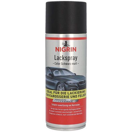 Nigrin Lackspray, mattschwarz, 400ml für 4,79€ (statt 8€)