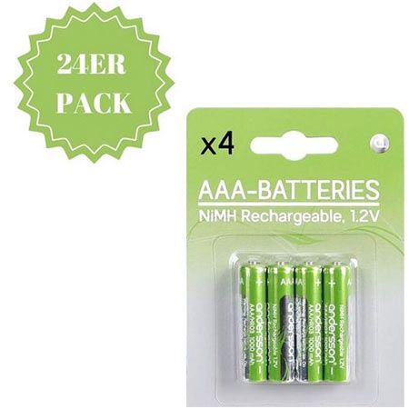 🔋 24er Pack Andersson AAA Akkus, 1.2V, 500mAh für 9,80€ (statt 20€)