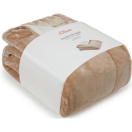 s.Oliver Doublesoft Kuscheldecke, 150x200cm für 24,99€ (statt 55€)