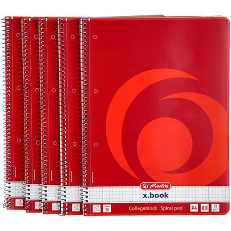 5er Pack Herlitz Collegeblock A4, 80 Blatt ab 8,98€ (statt 17€)