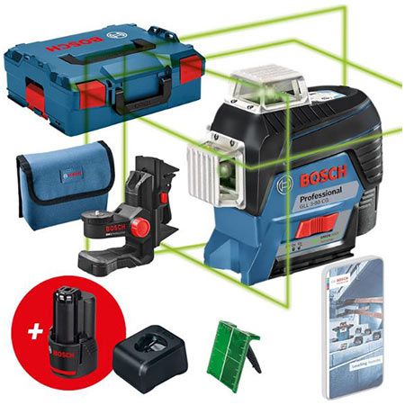 Bosch Professional GLL 3 80 CG System Linienlaser Set für 514,99€ (statt 607€)