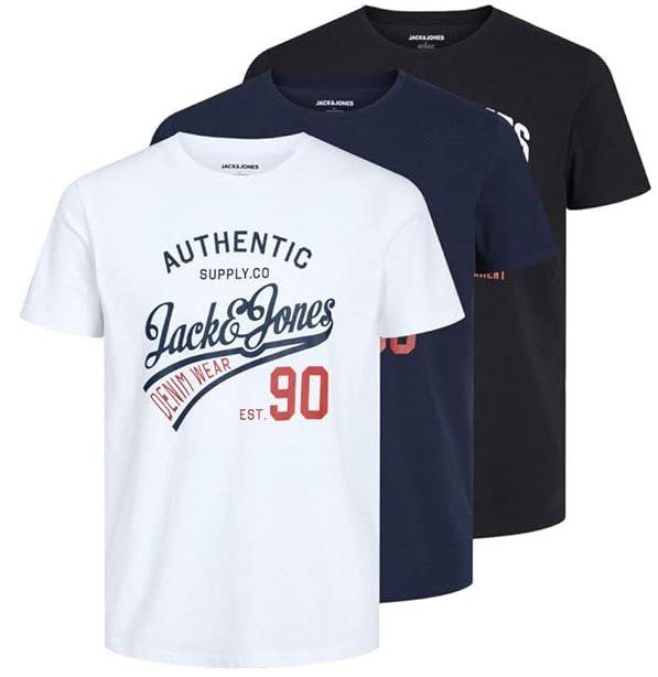 🚨 3x JACK & JONES T-Shirt aus 100% Baumwolle für 17,70€ (statt 29€) – 5,90€ pro Shirt!