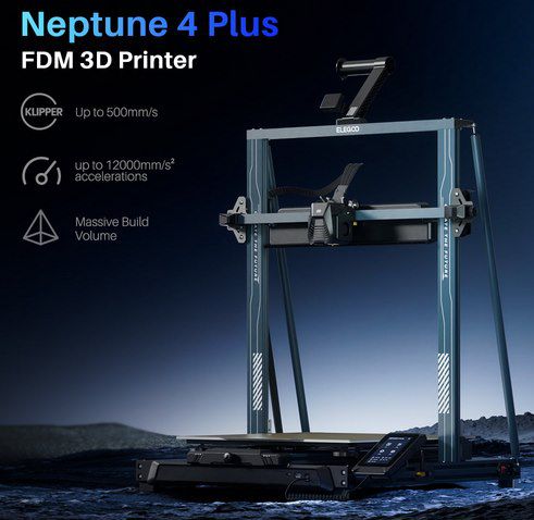 Elegoo Neptune 4 Plus High Speed FDM 3D Drucker für 289,99€ (statt 340€)