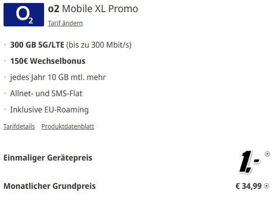 eff. Gewinn! Samsung Galaxy S25 für 1€ + o2 300GB 5G/Flat für 34,99€ mtl. + 150€ Bonus