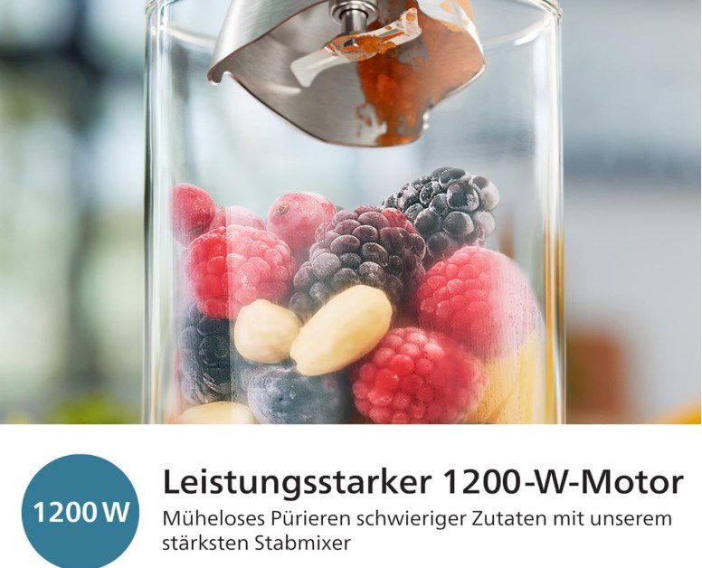 Philips 5000 Serie Stabmixer + 3 Aufsätze für 48,61€ (statt 60€)