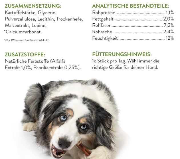 14x WHIMZEES Hundekaustangen zur Zahnpflege ab 12,25€ (statt 17€)