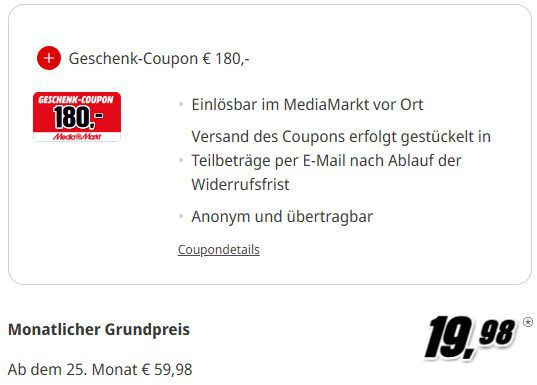 Vodafone Doppelkartenaktion 2x Allnet 20GB LTE für 19,98€ mtl. + 230€ Bonus