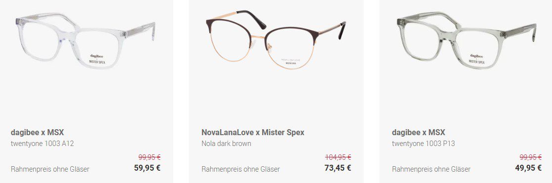 Winter Deal: Mister Spex bis zu  50% auf Brillen! Z.B. Boss 1423 PTA für 147€ (statt 210€)