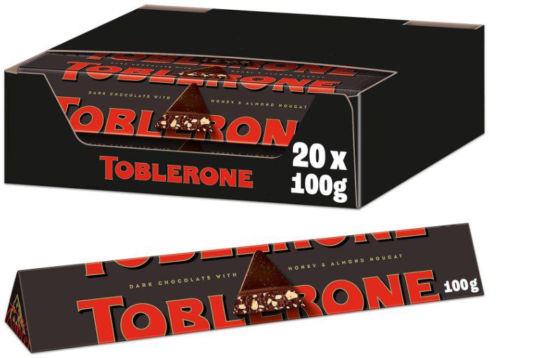 20x 100g Toblerone Dunkel Schweizer Schokolade ab 18,81 (statt 36€)