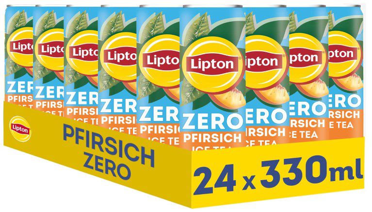 24x Lipton Ice Tea Zero Peach 0,33l Dosen für 15,79€ (statt 21€)